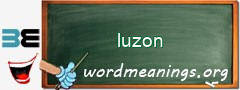 WordMeaning blackboard for luzon